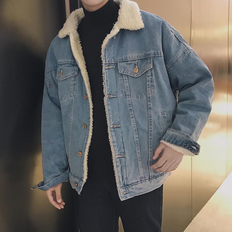 Street Fashion Men 2025 - 2025 Winter New Men Lamb Wool