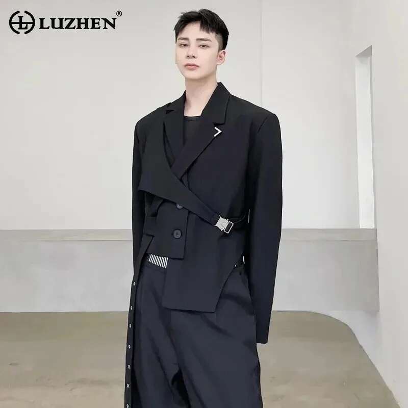 LUZHEN Original Asymmetric Spl - Street Fashion Men 2025 recension och pris