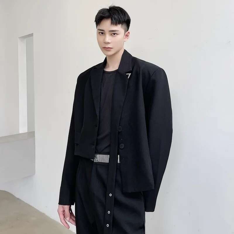 LUZHEN Original Asymmetric Spl - Street Fashion Men 2025 recension och pris
