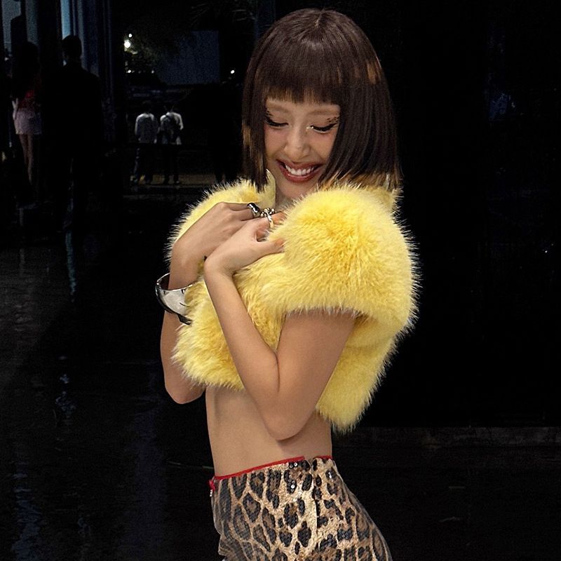 2025 Fur Short Coat Women Crop - Street Fashion Men 2025 recension och pris