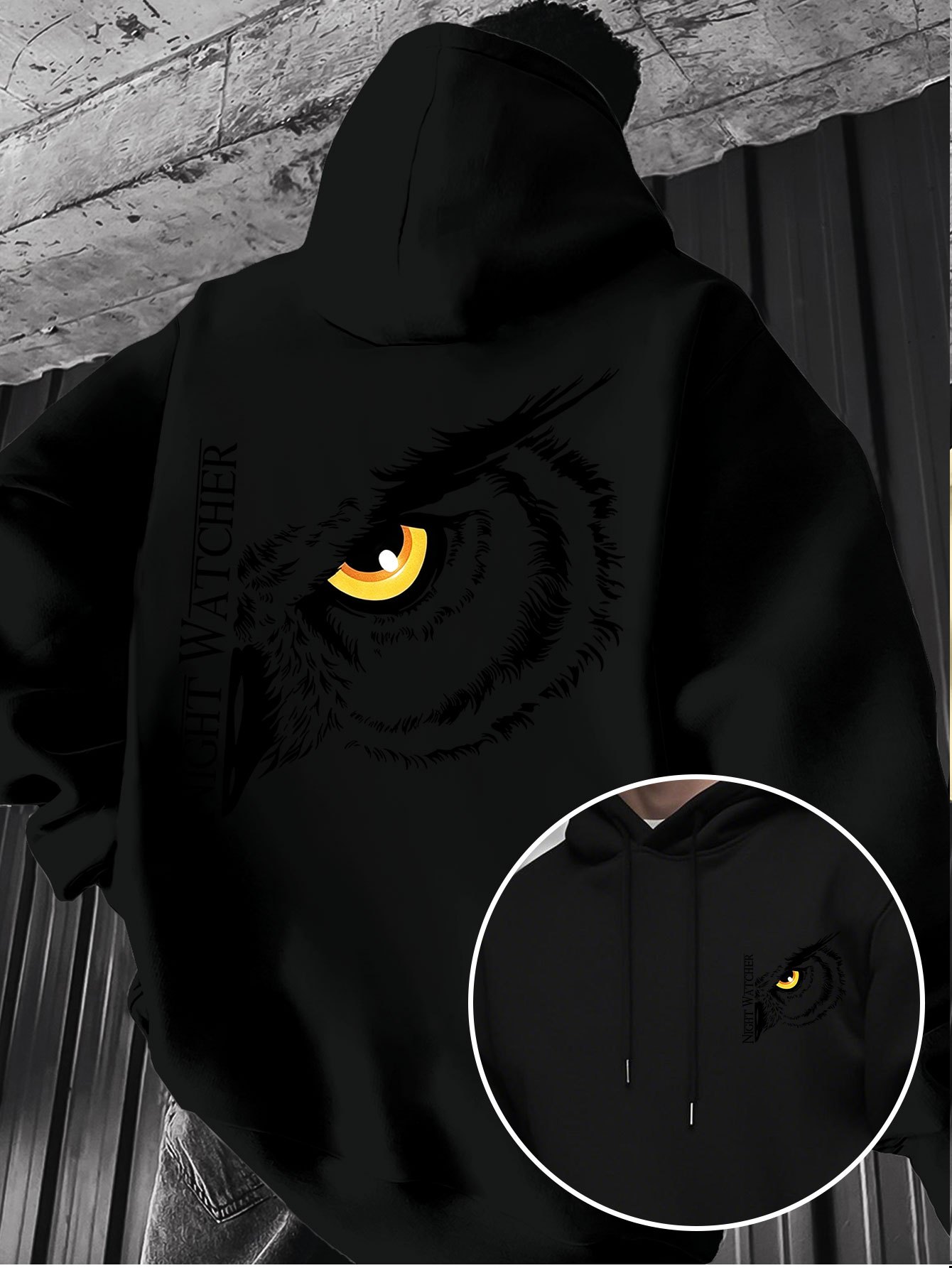 Night owl big eye pattern prin - Fashion Street Night recension och pris